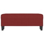 vidaXL Banc Rouge bordeaux 100x35x41 cm Tissu