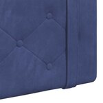 vidaXL Tête de lit suspendue Bleu police Velours