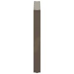 vidaXL Pieds de table à manger en U 3 pièces Acier naturel 80 x (72-73) cm Acier