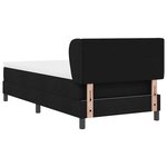 vidaXL Lit boxspring avec matelas avec matelas Noir 90 x 200 cm tissu