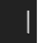 vidaXL Cabinet de salle de bain TULUM Noir 37 x 31.5 x 203 cm