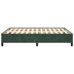 vidaXL Cadre de lit sans matelas vert foncé 140x190 cm velours