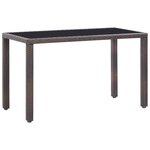 vidaXL Ensemble à manger d'extérieur 5Pièces avec coussins Résine tressée