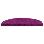 vidaXL Tapis d'escalier auto-adhésifs 15 Pièces Violet 80 x 24 5 x 3 5 cm