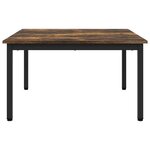 vidaXL Table basse Chêne Fumé 80 x 80 x 45 cm Bois d'ingénierie