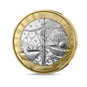 Signes astros - Balance Monnaie de 5€ métal commun
