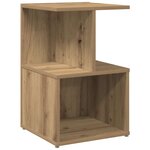 vidaXL Tables de chevet 2 Pièces chêne artisanal 35x35x55 cm