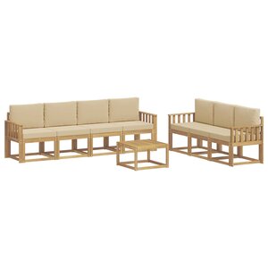 vidaXL Ensemble de canapés d'extérieur 7 Pièces