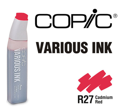 Encre Various Ink pour marqueur Copic R27 Cadmium Red