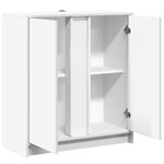 vidaXL Buffet avec LED blanc 77x34x85 cm bois d'ingénierie