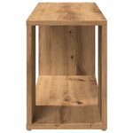 vidaXL Meuble TV chêne artisanal 80x24x32 cm bois d'ingénierie