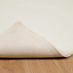 vidaXL Tapis en Fourrure Synthétique de Lapin Blanc 140 x 200 cm