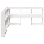 vidaXL Tête de lit de bibliothèque forme de L 135 cm bois massif pin