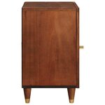 vidaXL Cabinet de salle de bain avec étagère Marron 38 x 33.5 x 58 cm