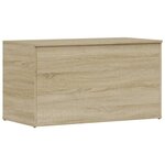 vidaXL Coffre de rangement Chêne sonoma 84x42x46 cm Bois d'ingénierie