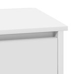 vidaXL Cabinets de chevet avec lumières LED 2 Pièces Blanc 39x34.5x50 cm