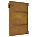 vidaXL Portail de jardin 85x125 cm acier corten