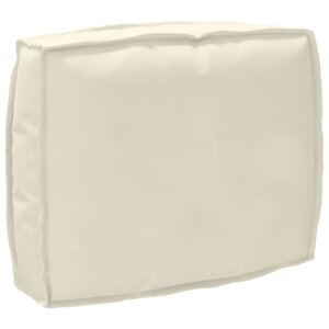 vidaXL Coussin Crème 50 x 40 x 12 cm Tissu Oxford