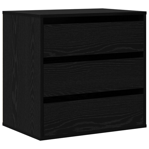 vidaXL Commode d'angle Chêne noir 60x41x58 cm Bois d'ingénierie
