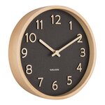Horloge ronde en bois pure  22 cm