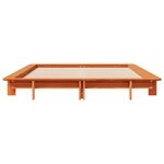 vidaXL Cadre de lit sans matelas cire marron 140x190cm bois pin massif