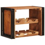 vidaXL Étagère à vin Marron 100 x 45 x 33 cm Bois d'Acacia Massif