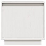 vidaXL Table de chevet Blanc 40x30x40 cm Bois de pin solide