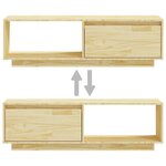 vidaXL Meuble TV 110x30x33 5 cm Bois de pin massif