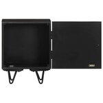 vidaXL Table de chevet avec front en laiton 40x30x50cm Manguier massif