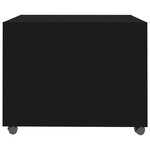 vidaXL Table basse Noir 55x55x40 cm bois d'ingénierie