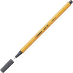 Stylo-Feutre POINT 88 Pointe Fine 0 4 mm gris très foncé STABILO