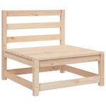 vidaXL Canapés de jardin sans accoudoirs 2 Pièces blanc bois pin massif