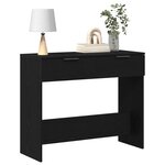 vidaXL Table console Chêne noir 30 x 36 x 75 cm Bois d'ingénierie