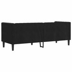 vidaXL Canapé Chesterfield Argyle Noir 194 x 74.5 x 70.5 cm Velours