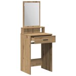 vidaXL Table de Toilette avec tiroir Chêne artisanal 50 x 41 x 140 cm