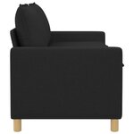 vidaXL Canapé Noir 156 x 81 x 87 5 cm Tissu