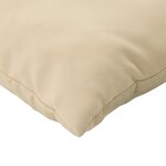 vidaXL Coussins décoratifs 4 Pièces beige 40x40 cm tissu