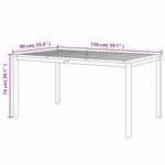 vidaXL Ensemble à manger d'extérieur 3 Pièces et coussins Acacia solide