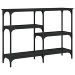 vidaXL Table console noir 102x29x75 cm bois d'ingénierie