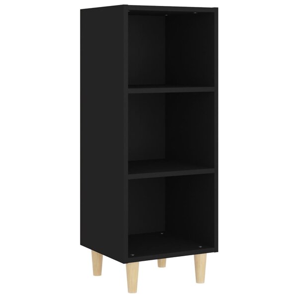 vidaXL Buffet Noir 34 5x32 5x90 cm Bois d'ingénierie