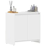 vidaXL Armoire de salle de bain Blanc brillant Bois d'ingénierie