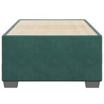 vidaXL Cadre de lit sans matelas vert foncé 100x200 cm velours