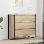 vidaXL Buffet avec tiroir Sonoma 79 x 36 x 75.5 cm Bois d'ingénierie
