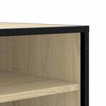 vidaXL Banc à chaussures chêne sonoma bois d'ingénierie et métal