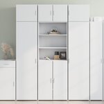 vidaXL Buffet haut blanc 70x42 5x185 cm bois d'ingénierie