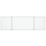 Tableau magnétique panneau écriture école maison bureau pliable 160 x 60 x 1 7 cm aluminium 02_0045525