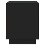vidaXL Tables de chevet 2 Pièces noir 44x35x45 cm bois d'ingénierie