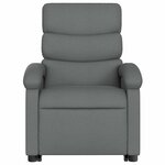 vidaXL Fauteuil de massage inclinable Gris foncé Tissu