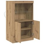 vidaXL Meuble d'appoint chêne artisanal 60 5 x 37 x 100 cm