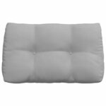 vidaXL Coussin de Dos Gris nuage 80 x 24 x 50 cm tissu